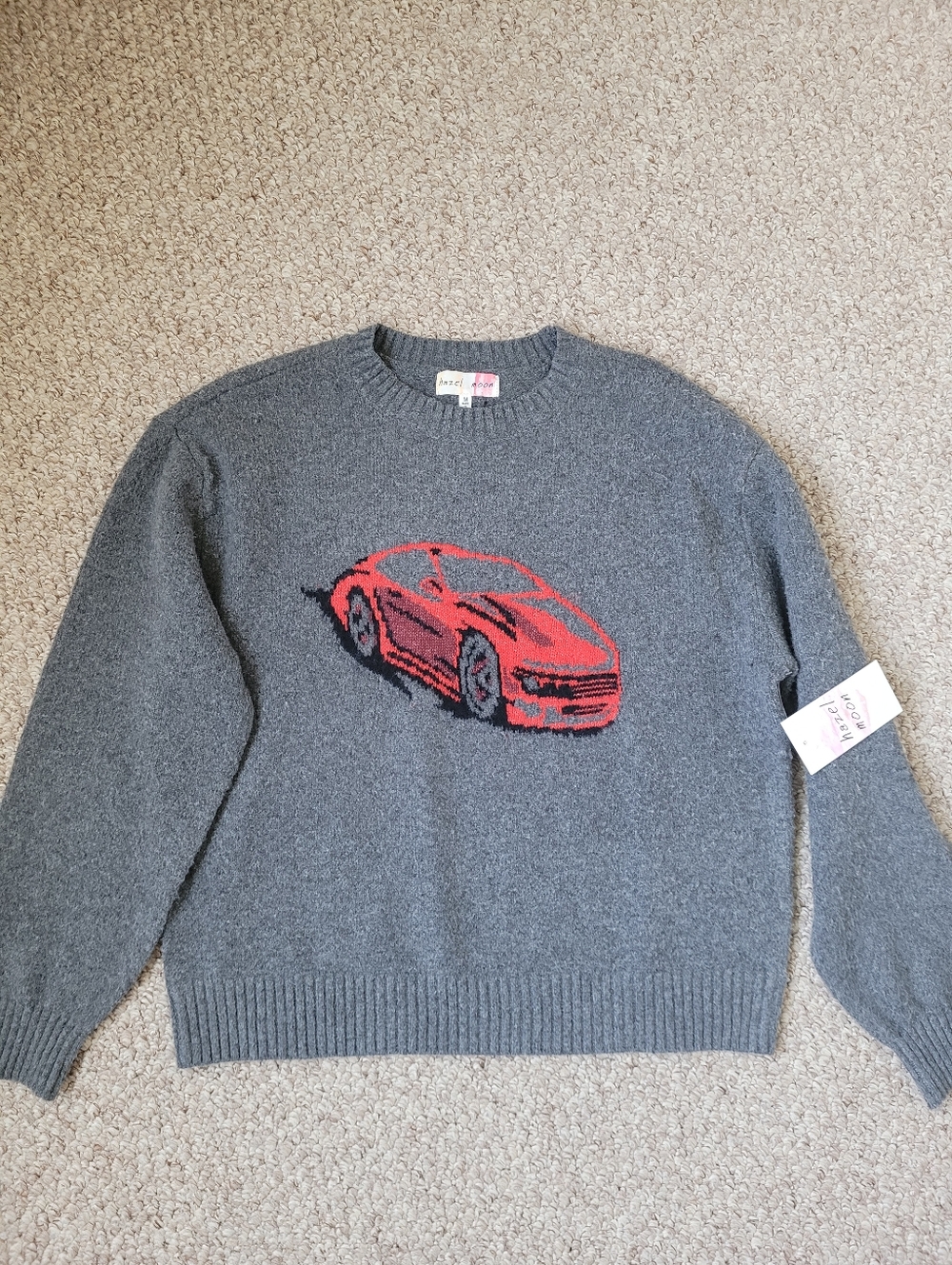 Hazel Moon Car Print Sweater - Picture 2 of 5